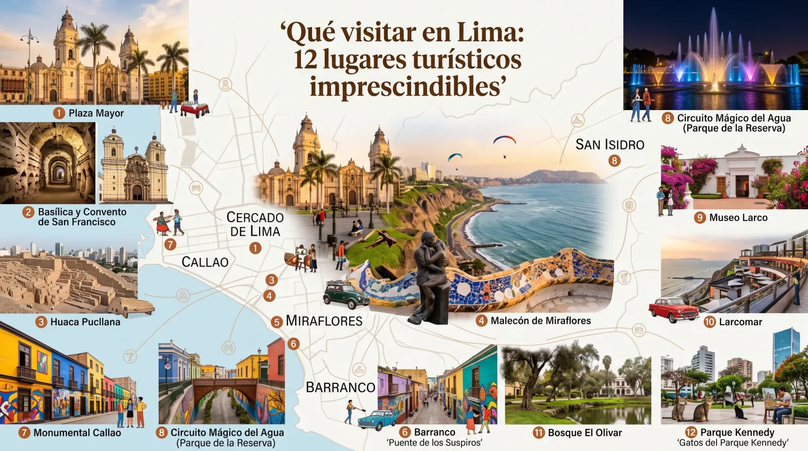 Qué visitar en Lima: 12 lugares turísticos imprescindibles