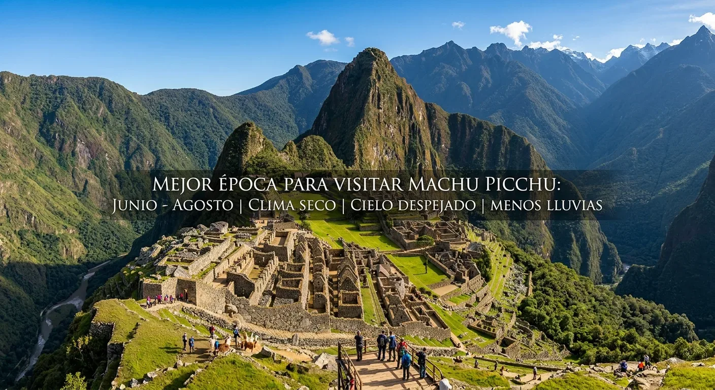 Mejor época para visitar Machu Picchu: clima mes a mes